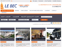 Tablet Screenshot of lebec-lorient.com